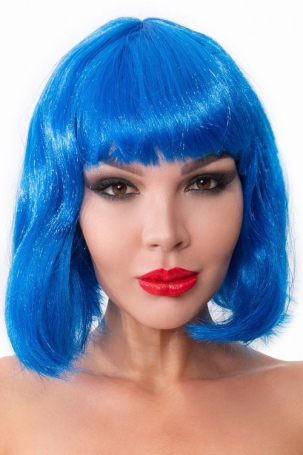 Парик-каре синий Джага-Джага