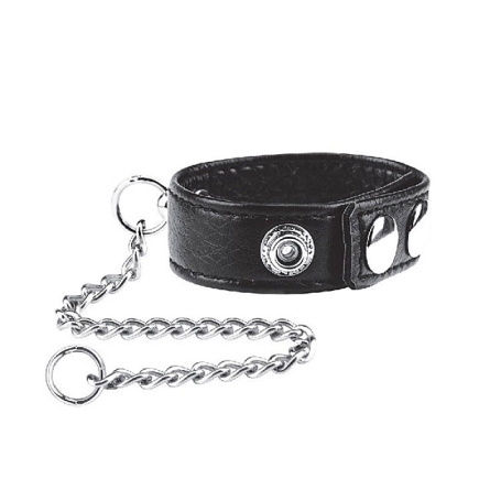 Поводок на пенис Snap Cock Ring With 12" Leash