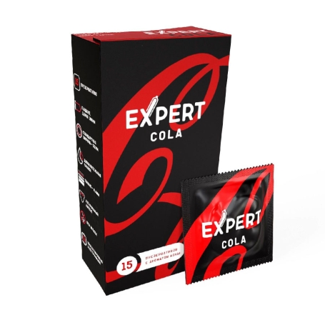 Презервативы Expert Cola с ароматом колы